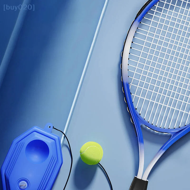 Self-Training Solo Tennis Ball Assistant with Elastic Rope for Beginners and Professionals