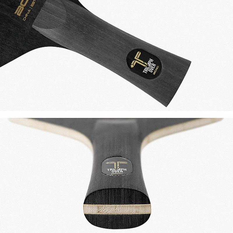 Hexagonal Table Tennis Racket Bottom Plate 5 Layers Pure Wood Solid Oak Pine Paulownia Large Core Professional Ping Pong