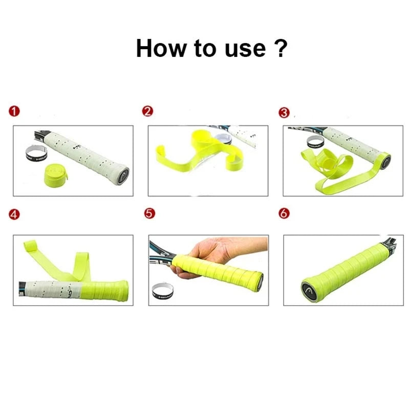 10Pcs HEAD Anti Slip Head Overgrip Tennis Racket Grips Original Tennis Overgrip PU Dry Feel Badminton Grips Tennis Squash Traini