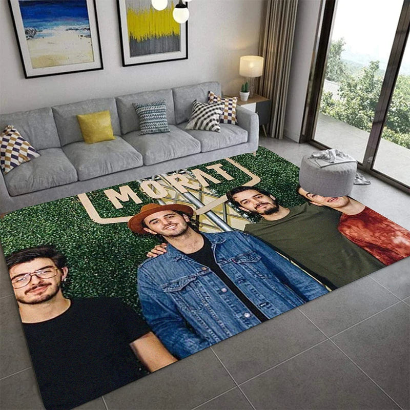 M-Morat Printed Carpet Fashion Yoga Mat Non-Slip Carpet Bedroom Decoration Outdoor Carpet Bedroom Birthday Gift