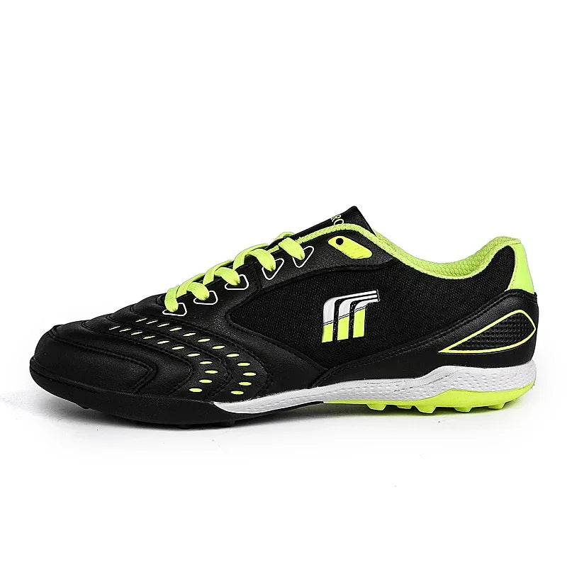 Men Indoor Turf Football Kids Training Lace Up Size 36-45 Soccer Sneakers Training Football Sneakers Flat Football Shoes
