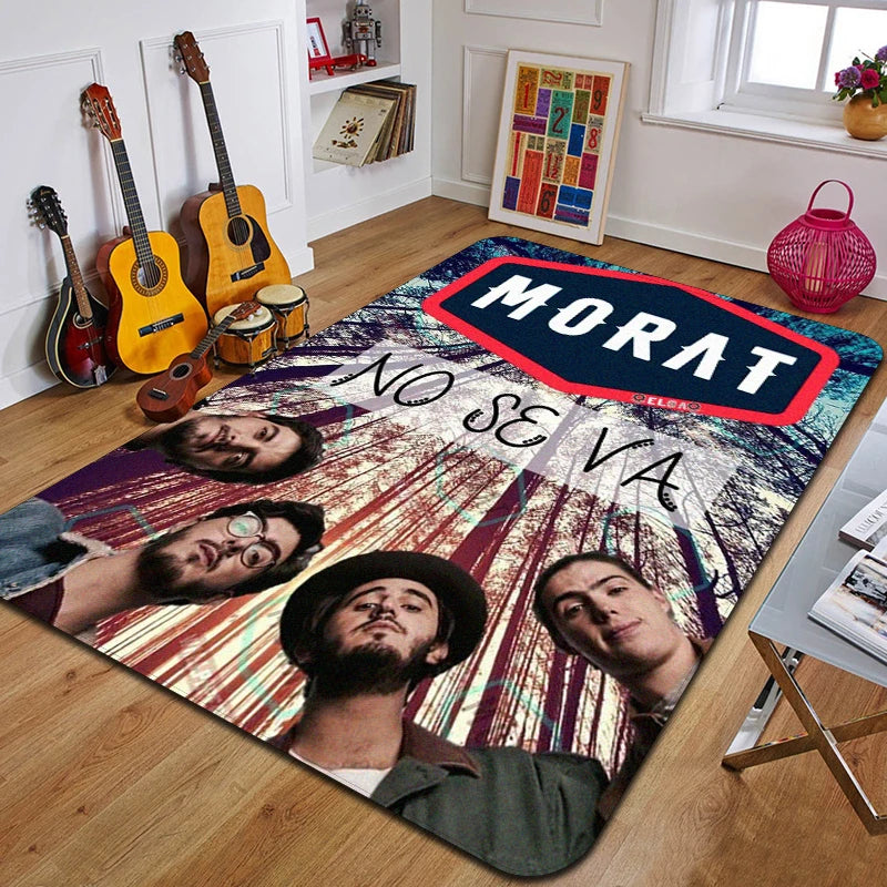 M-Morat Printed Carpet Fashion Yoga Mat Non-Slip Carpet Bedroom Decoration Outdoor Carpet Bedroom Birthday Gift
