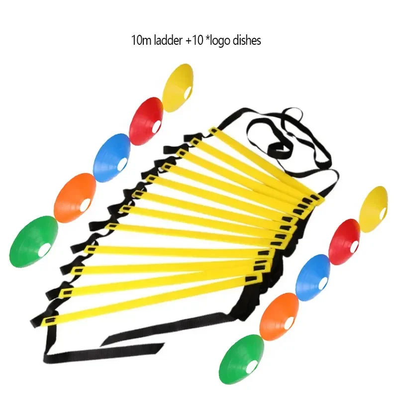 Flexibility Agility Ladder Nylon Strap Jumping Ladder Soccer Speed Training Logo Dishes Fitness Football Training Energy Ladder