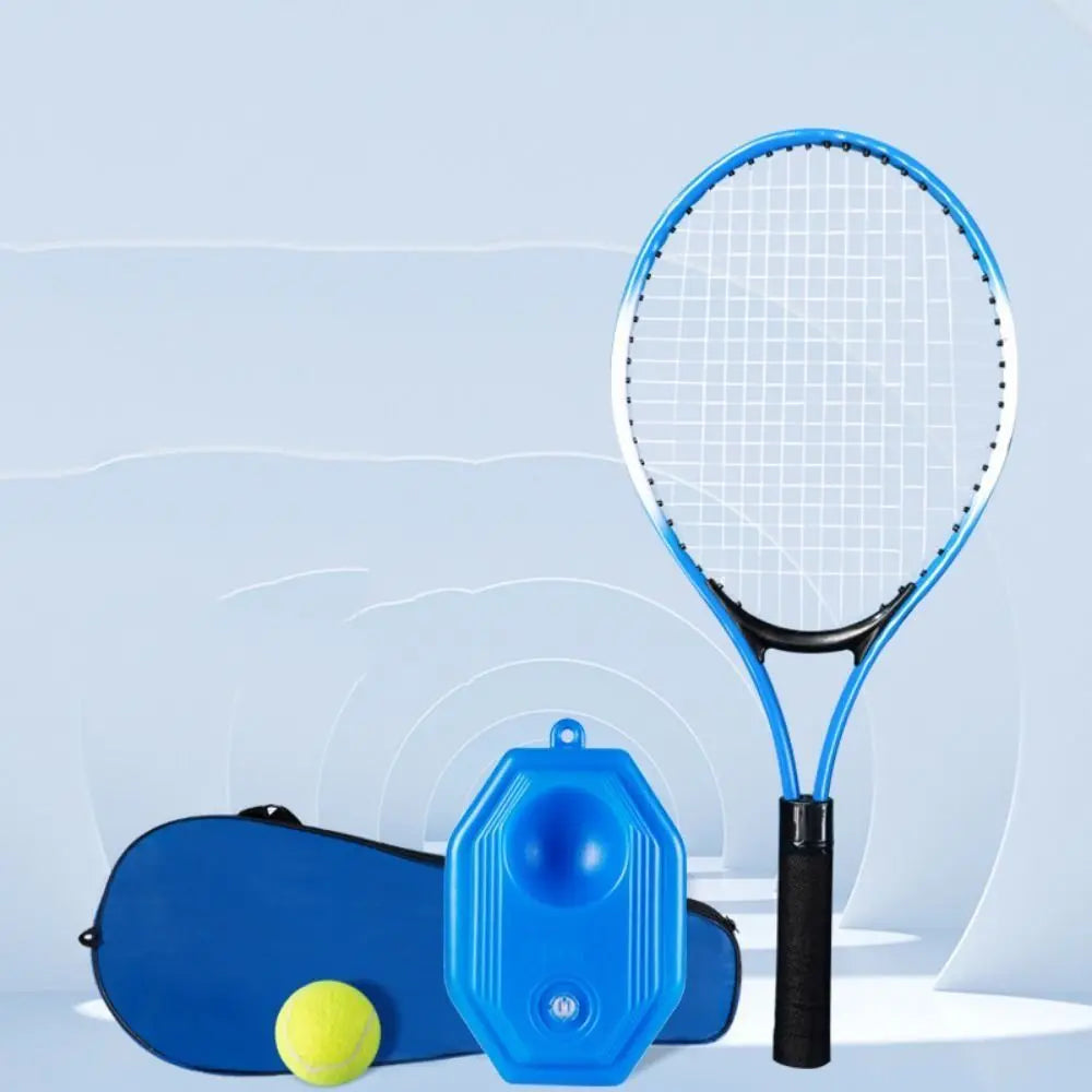 Single Tennis Racket Set for Kids Shock Absorbing Lightweight Tennis Trainer Rebound 23inch with Carry Bag Tennis Racquets Set