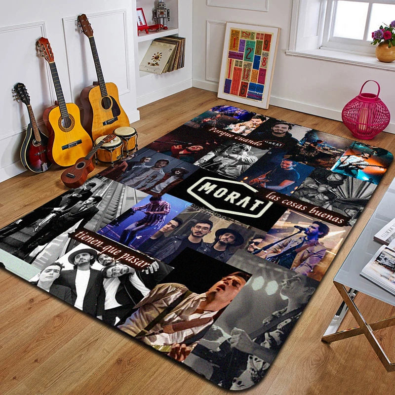 M-Morat Printed Carpet Fashion Yoga Mat Non-Slip Carpet Bedroom Decoration Outdoor Carpet Bedroom Birthday Gift
