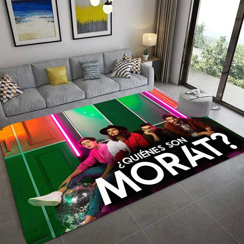 M-Morat Printed Carpet Fashion Yoga Mat Non-Slip Carpet Bedroom Decoration Outdoor Carpet Bedroom Birthday Gift