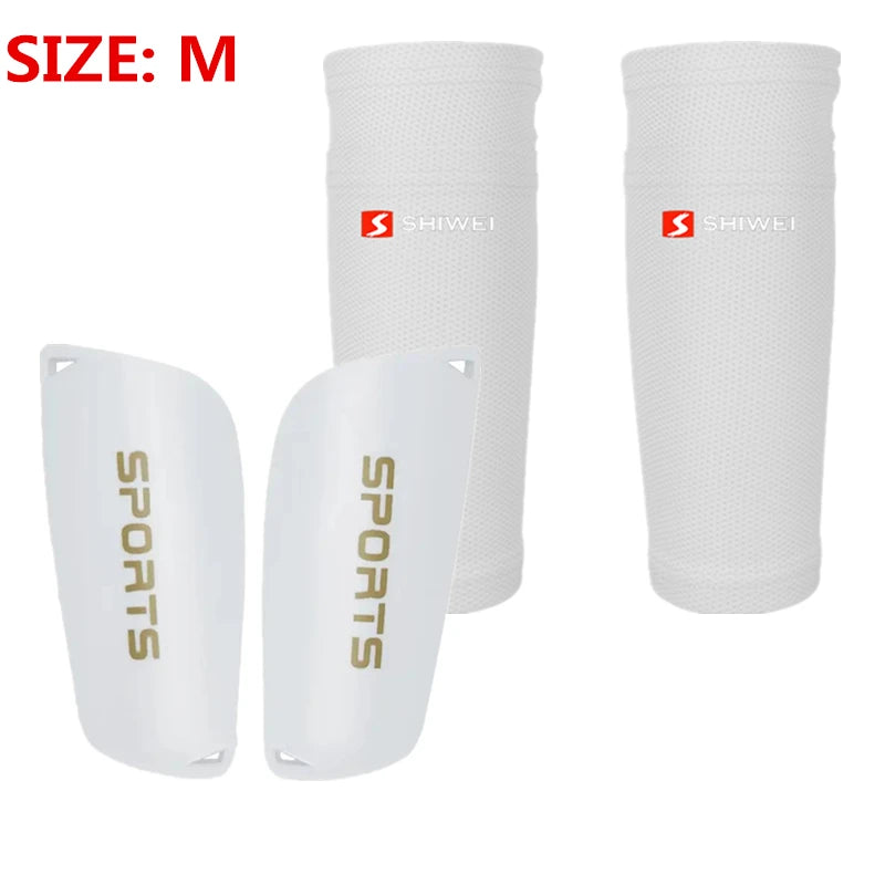 One set of Soccer Shin Guard Pads with Sleeves Kids Child Men Unisex Training Protection football accessories futbol accesorios