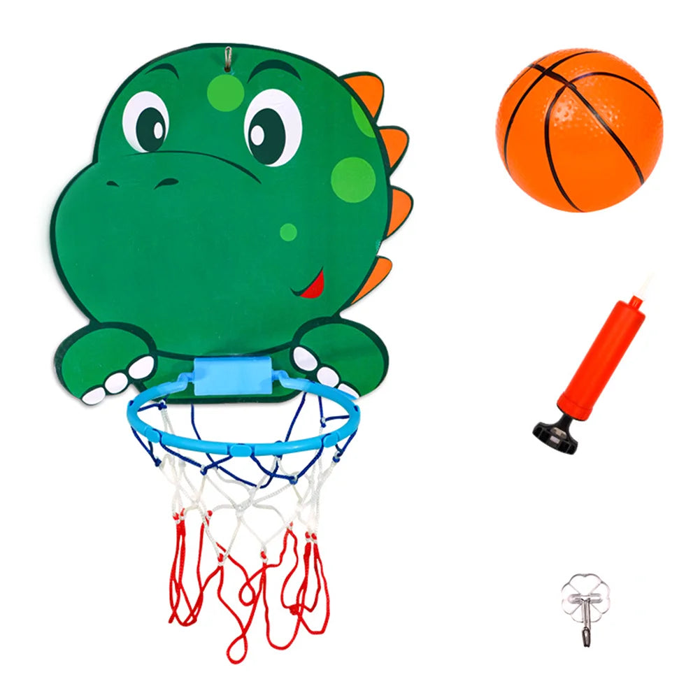 Mini Basketball Hoop Set Portable Basketball Hoop with Ball and Inflatable Pump Basketball Set Indoor Outdoor Play for Kids