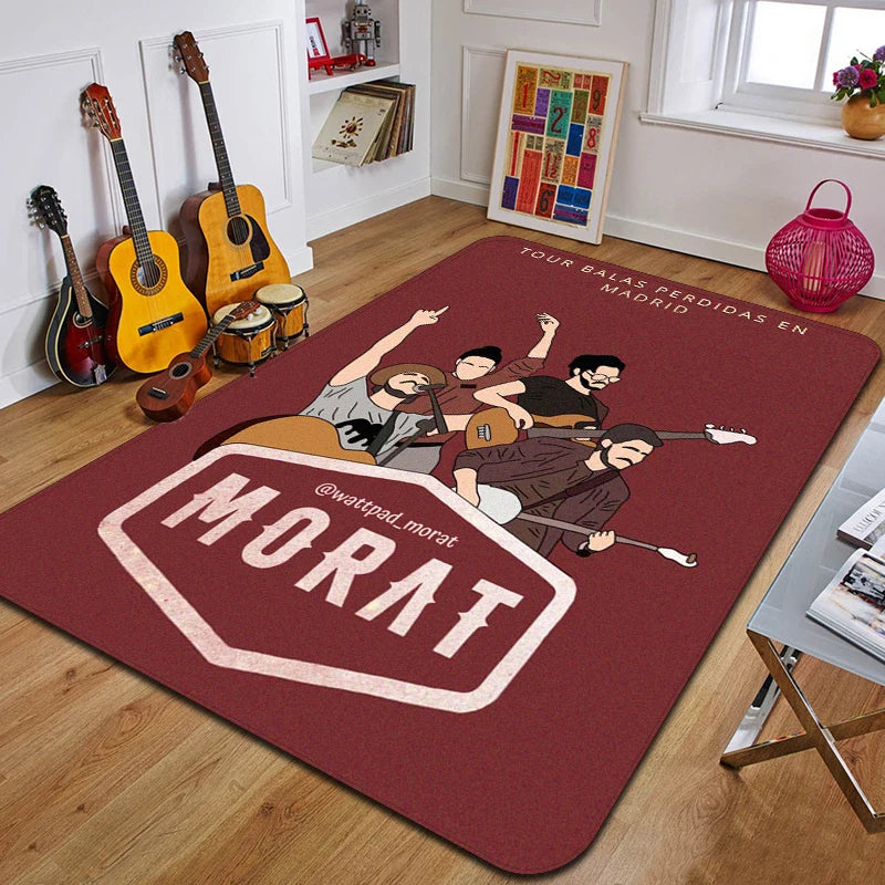 M-Morat Printed Carpet Fashion Yoga Mat Non-Slip Carpet Bedroom Decoration Outdoor Carpet Bedroom Birthday Gift