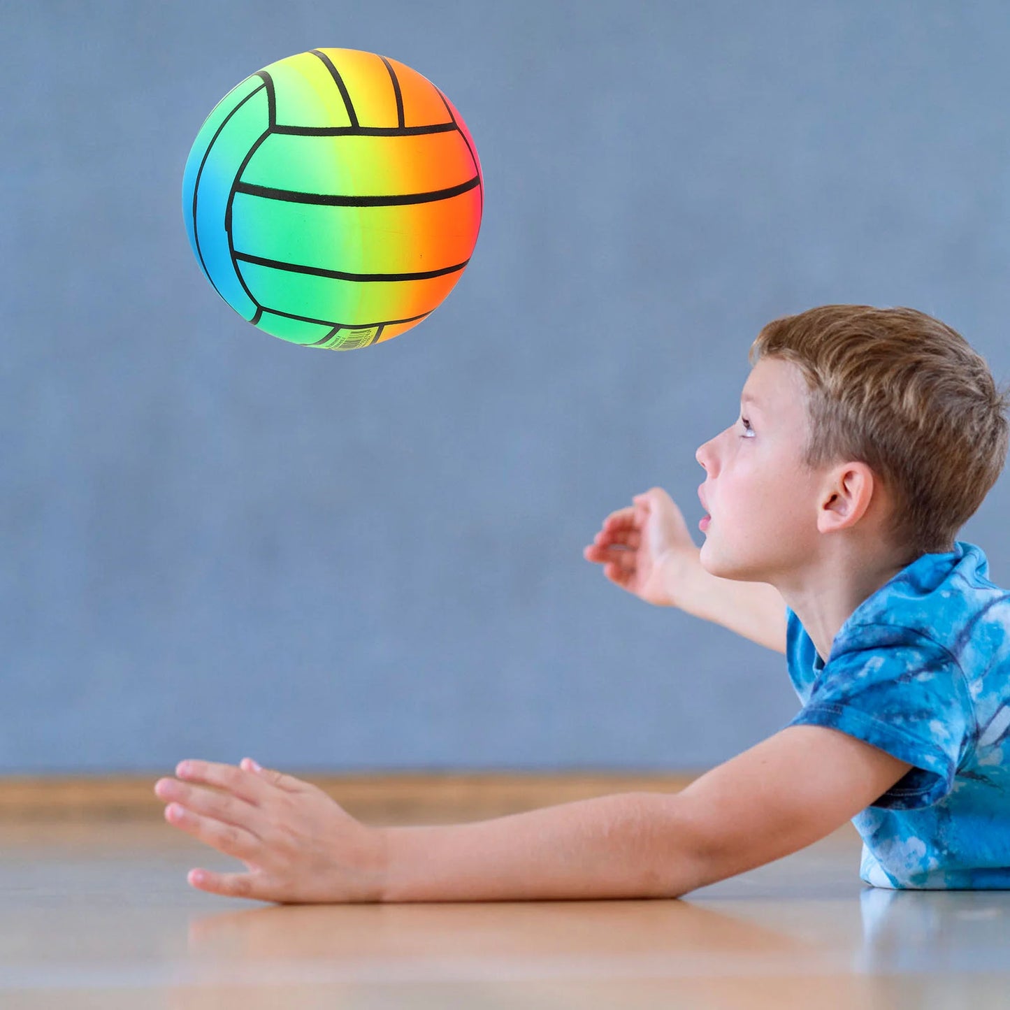 Tropical Beach Ball Outdoor Thickened Rainbow Pvc Volleyball Children's Inflatable Toy Indoor and Sports Equipment Bulk