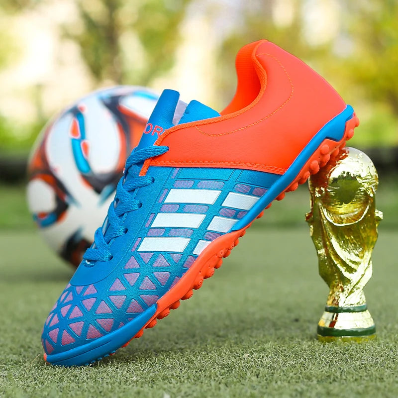 New High Quality Ultralight Mens Soccer Shoes Non-Slip Turf Soccer Cleats for Kids TF Training Football Chuteira Campo