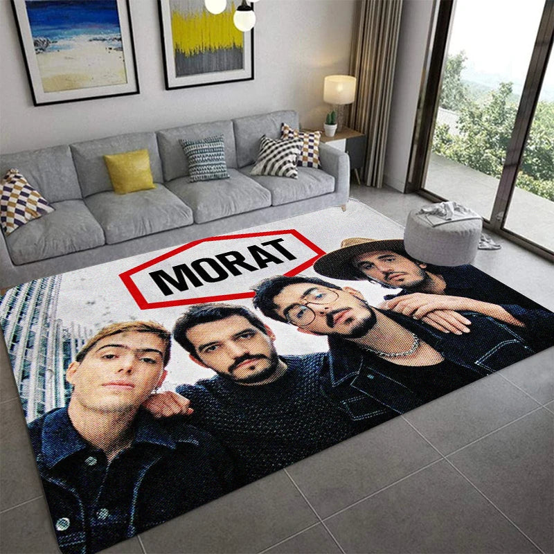 M-Morat Printed Carpet Fashion Yoga Mat Non-Slip Carpet Bedroom Decoration Outdoor Carpet Bedroom Birthday Gift