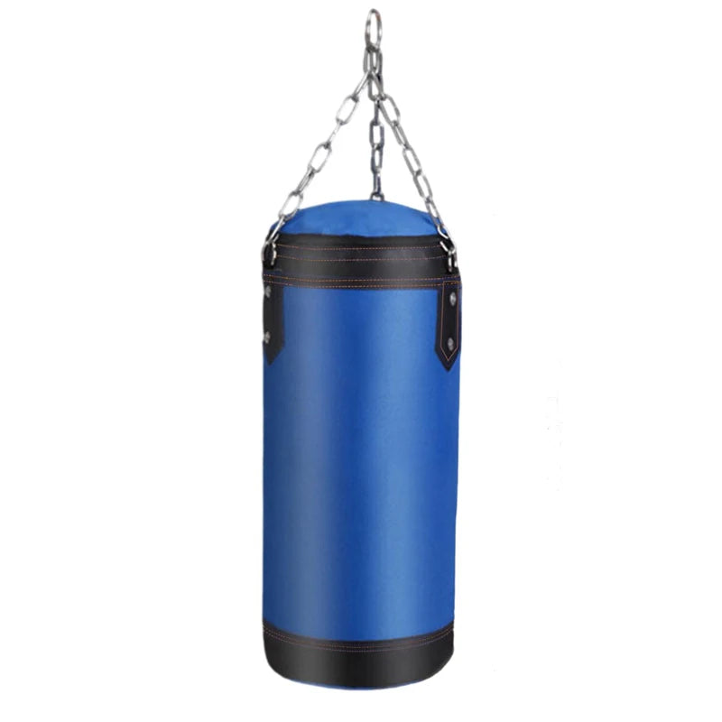 Sturdy Boxing Bag for Home Gym Hook Hanging Punching Bag Sandbag 60cm Empty-Heavy Kick Muay Thai Sand Bag