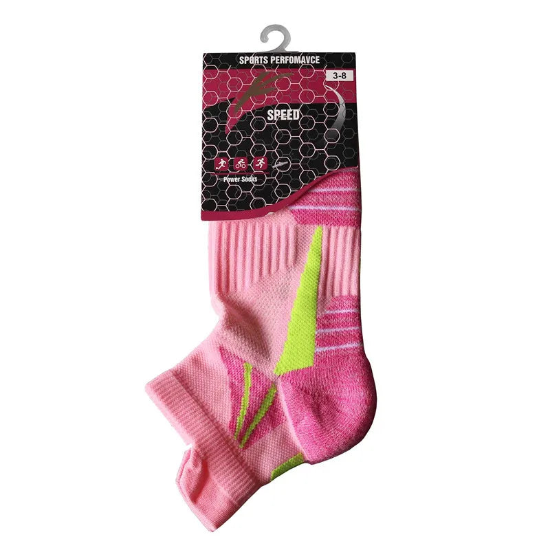 Socks Woman Running Short Socks Advanced Sports Socks Looped Back Color Socks Compression Calcetines Ciclismo Hombre Cycling