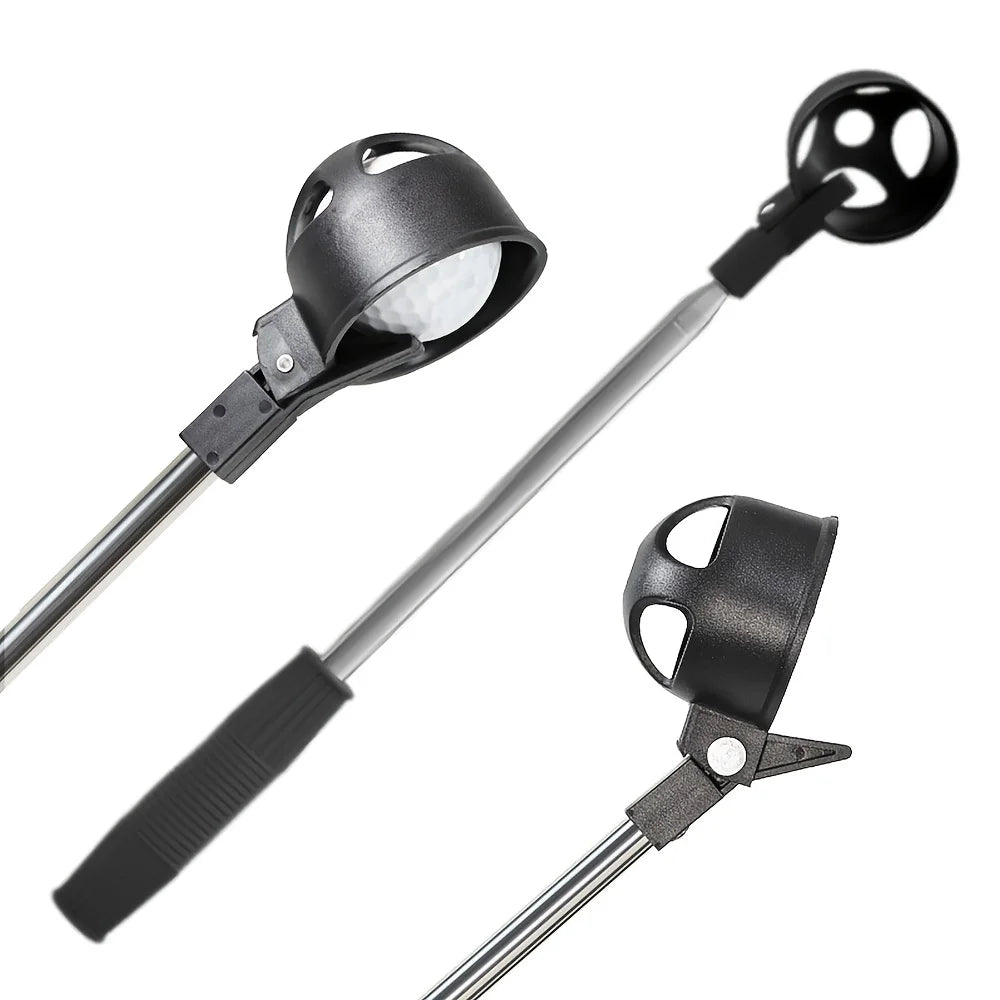 Retractable Golf Ball Picker Stainless Steel High Quality Portable Tools Telescopic Automatic Locking Picker Golf Ball Tools New