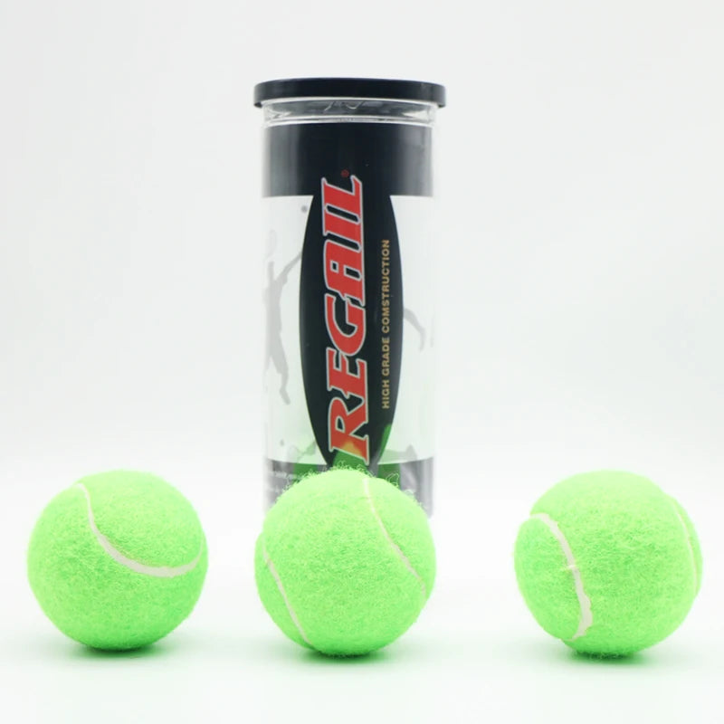 REGAIL Colorful Balls 3pcs Tennis Ball Training Tennis Balls Outdoor Sports Professtiona Trainingl Tennis