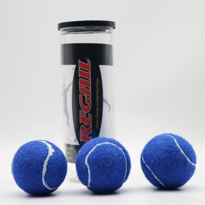 REGAIL Colorful Balls 3pcs Tennis Ball Training Tennis Balls Outdoor Sports Professtiona Trainingl Tennis