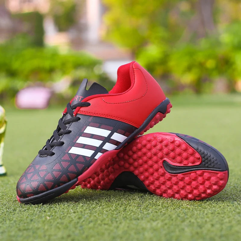 New High Quality Ultralight Mens Soccer Shoes Non-Slip Turf Soccer Cleats for Kids TF Training Football Chuteira Campo
