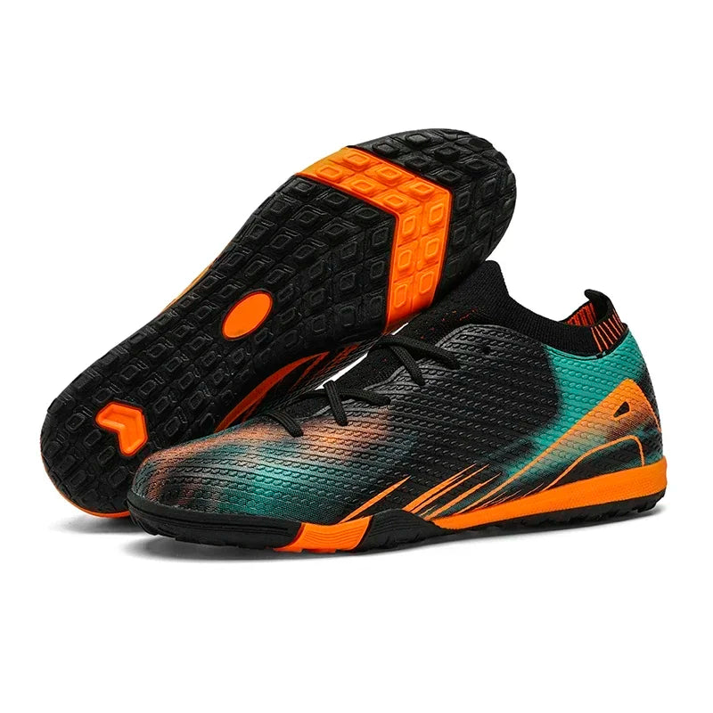 New Men Soccer Shoes Futsal Mid-top Football Boots Cleats Sneakers Non-Slip High-quality Match Indoor Hot-selling FG/TF