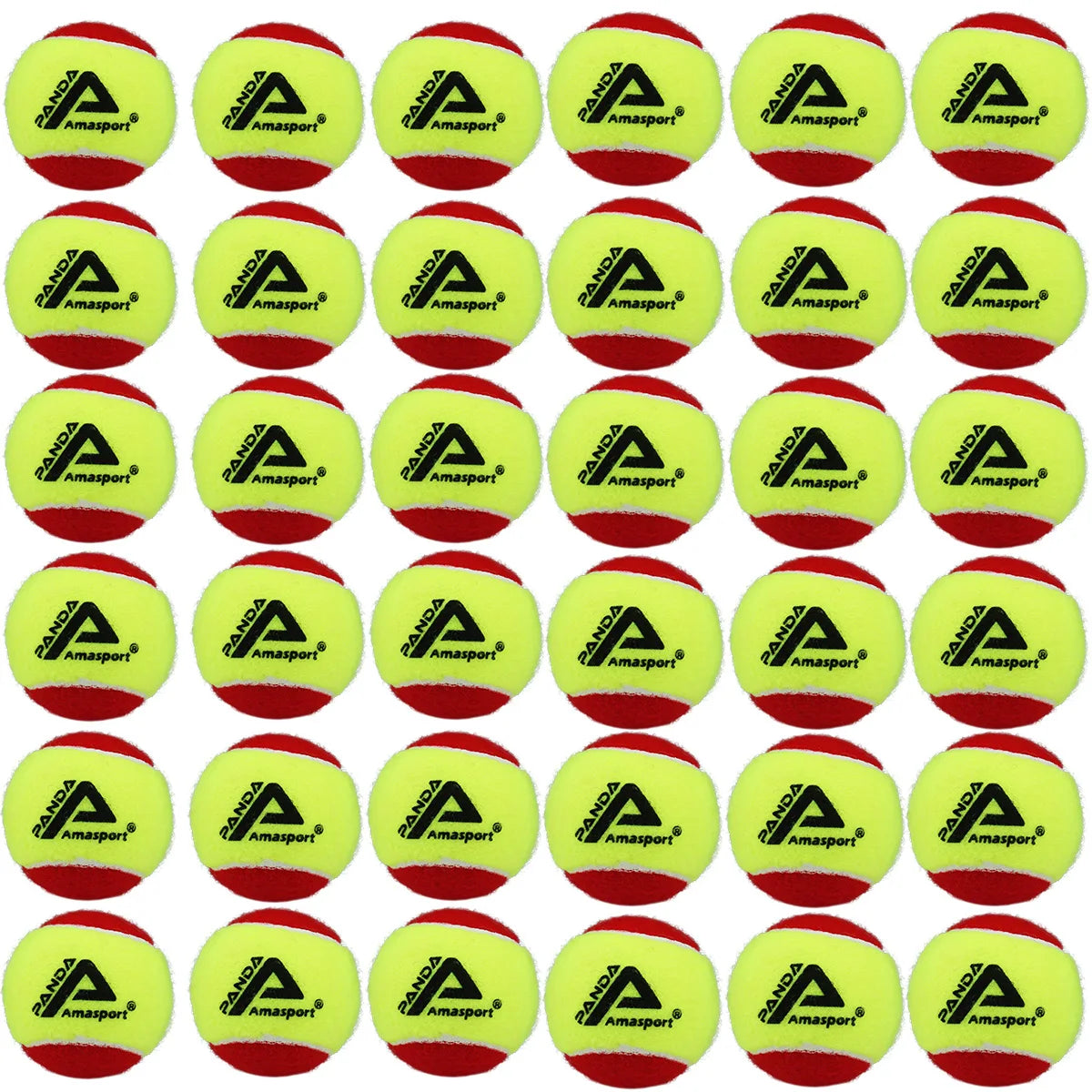 AMASPORT Kid Tennis Balls 25%/50%75% Slower Soft Pressure-Decompression Tennis Balls for Children Aged 5-12 Years