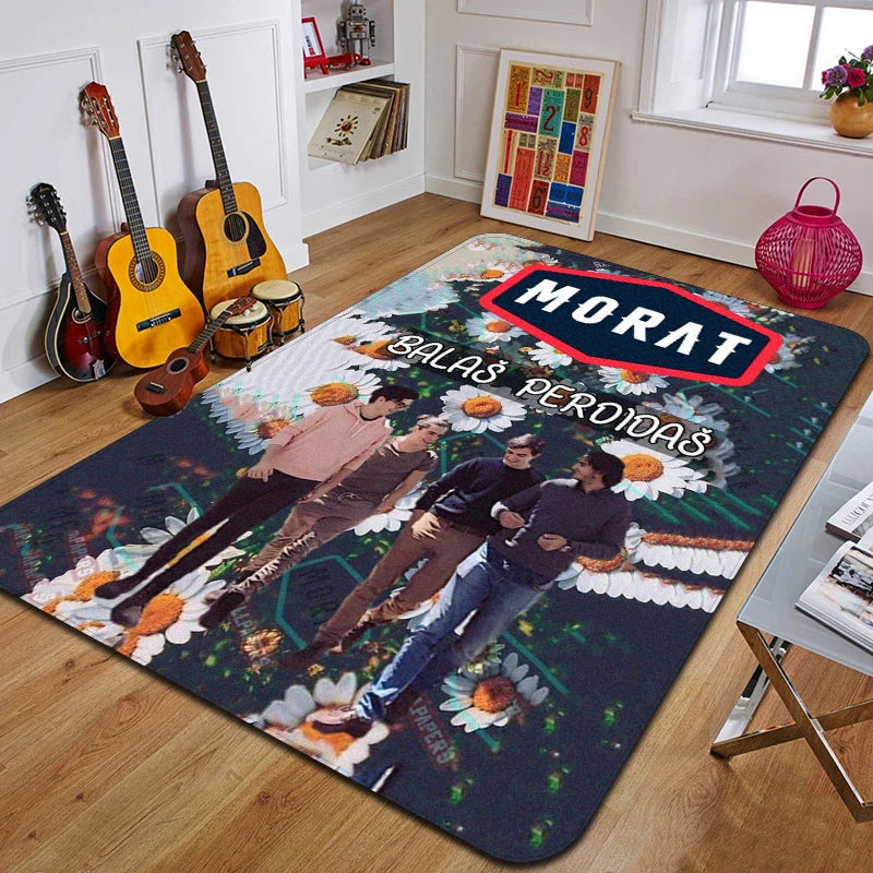 M-Morat Printed Carpet Fashion Yoga Mat Non-Slip Carpet Bedroom Decoration Outdoor Carpet Bedroom Birthday Gift