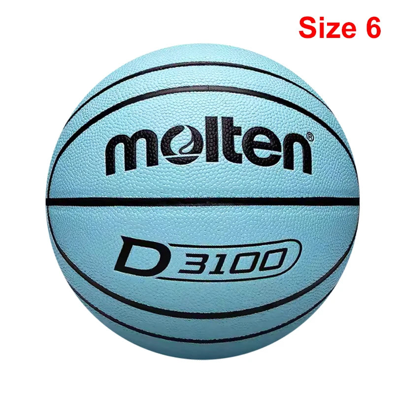 Molten Basketball Balls Official Size 7/6/5 Soft Wear-resistant PU Material Outdoor Basketball Training Game Colorful baloncesto