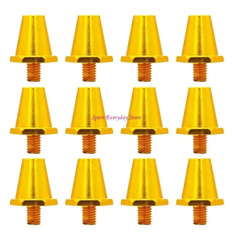 12Pcs Quality Football Shoe Studs for 5MM Threaded Football Soccer Shoes 11mm/13mm/15mm Football Shoe Replacement Spikes JOME