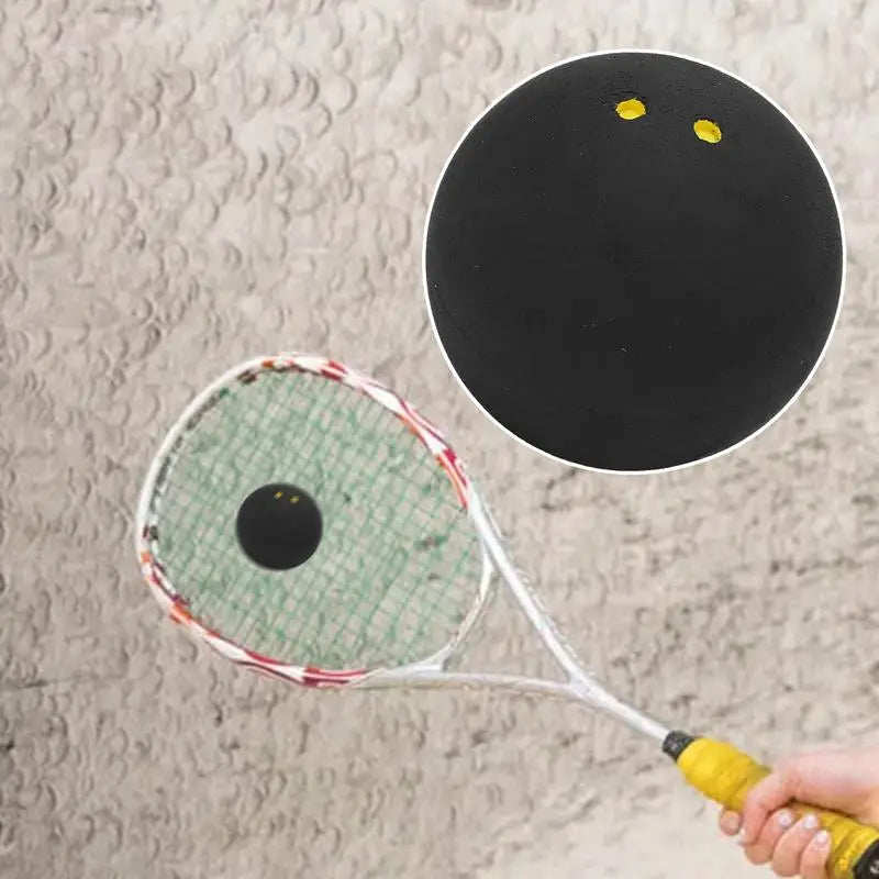 Squash Balls Double Yellow Dot Competition Squash Ball 38mm Squash Racket Balls For Slow Speed Play Professional Tournaments