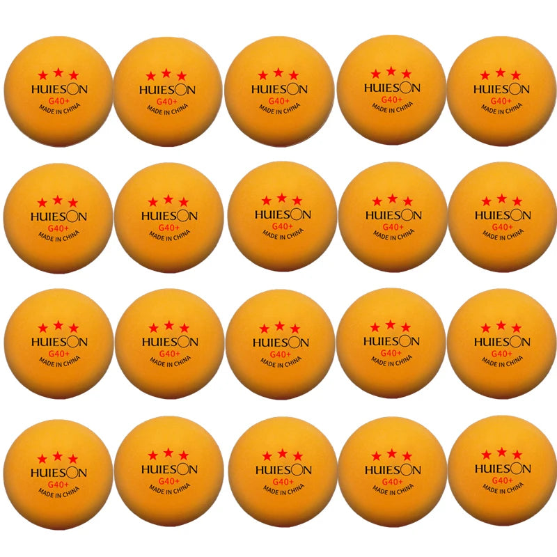 New Huieson 3 Star 20~100 PCS ABS 40+ Material Professional Table Tennis Balls TTF Table Tennis Ping Pong Balls For Competition