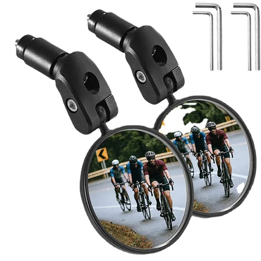 HD Bicycle Rearview Mirror with Adjustable Handlebar - Improve Safety and Visibility While Riding