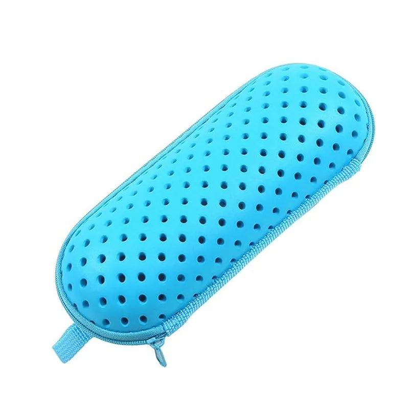 EVA Soft Swimming Glasses Organizer Protector Glasses Case Swimming Gear Breathable Drainage Hole Portable Goggles Cover