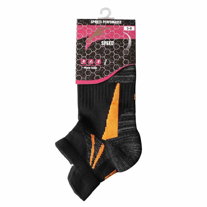 Socks Woman Running Short Socks Advanced Sports Socks Looped Back Color Socks Compression Calcetines Ciclismo Hombre Cycling