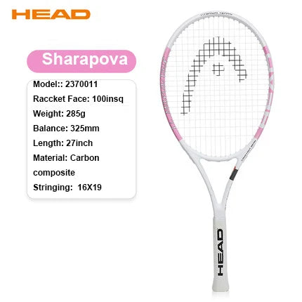 Original Head Tennis Racket Black Professional Tennis Racquet Carbon Tenis Padel With Bag Overgrip Dampener Raquete De Tenis 414