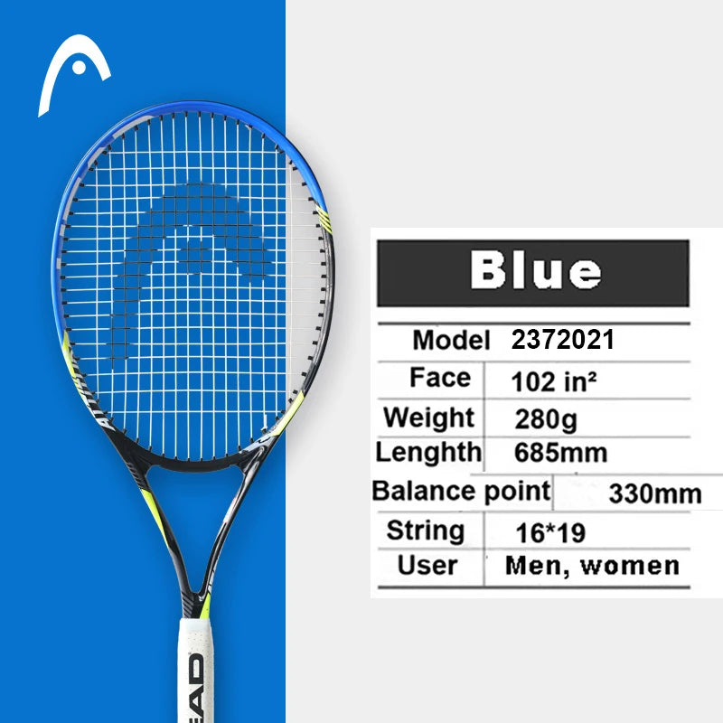 Original Head Tennis Racket Black Professional Tennis Racquet Carbon Tenis Padel With Bag Overgrip Dampener Raquete De Tenis 414