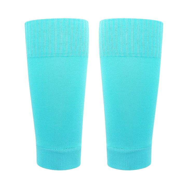 ﻿ 1 Pairs Leg Warmers Football Sports Socks Without Foot Adults Shin Guard Calf Socks Kids Leg Compression Socks Protection Gear