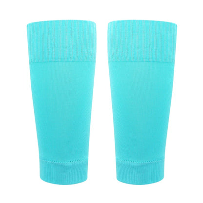 ﻿ 1 Pairs Leg Warmers Football Sports Socks Without Foot Adults Shin Guard Calf Socks Kids Leg Compression Socks Protection Gear