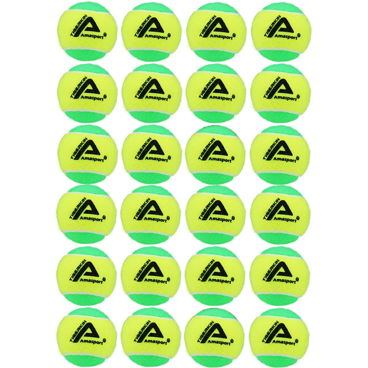 AMASPORT Kid Tennis Balls 25%/50%75% Slower Soft Pressure-Decompression Tennis Balls for Children Aged 5-12 Years