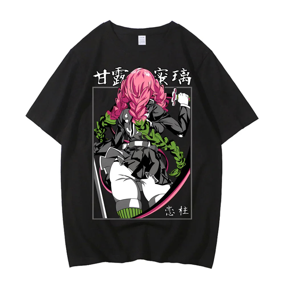 Movie Demon Slayer Infinity Castle T Shirt Men High Quality Cotton Anime Graphic Tees Tops Clothing Harajuku Casual T-shirt