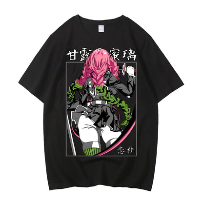 Movie Demon Slayer Infinity Castle T Shirt Men High Quality Cotton Anime Graphic Tees Tops Clothing Harajuku Casual T-shirt