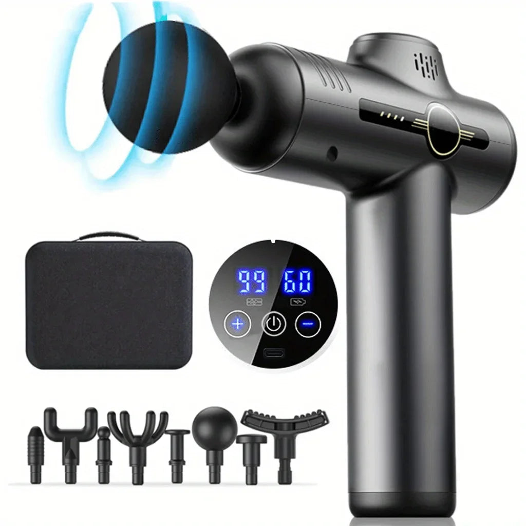 Portable Fascia Massage Gun for Body, Neck, Back, Deep Muscle Relaxation, Fitness, Slimming, One Head