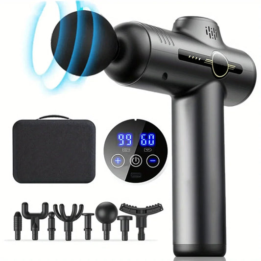 Portable Fascia Massage Gun for Body, Neck, Back, Deep Muscle Relaxation, Fitness, Slimming, One Head