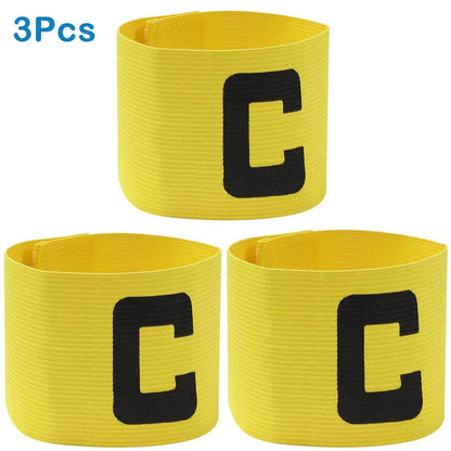 Football Armband Soccers Balls Match C Word Armband Team Leader Bands Group Nylon Adjustable For Soccer Sports Accessories  ﻿