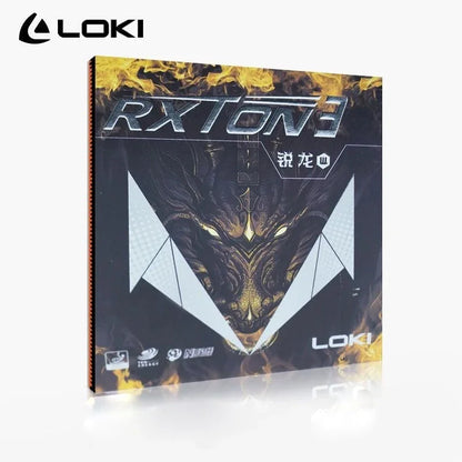 Original LOKI RXTON 3 Red Sticky PRO Table Tennis Rubber Ping Pong Rubber Sponge Table Tenis Cake Sponge Ping Pong Accessories