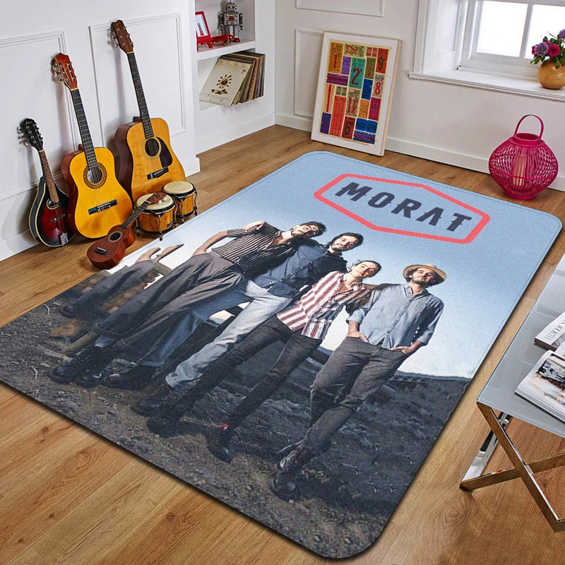 M-Morat Printed Carpet Fashion Yoga Mat Non-Slip Carpet Bedroom Decoration Outdoor Carpet Bedroom Birthday Gift