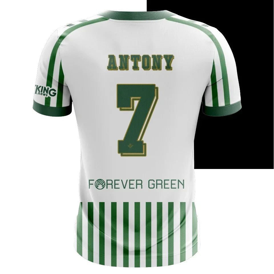 2025 Best-selling New 3D printed Betis Chelsea football jersey for men and women, quick-drying shirt, breathable T-shirt.