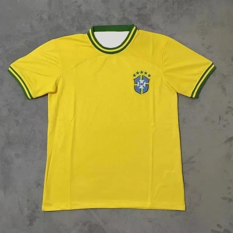 Men's Shirts New Hot-selling Quick-Dry Training Sports Unisex Top Brazilian Football Jersey and Leisure Thai Jersey Short Sleeve