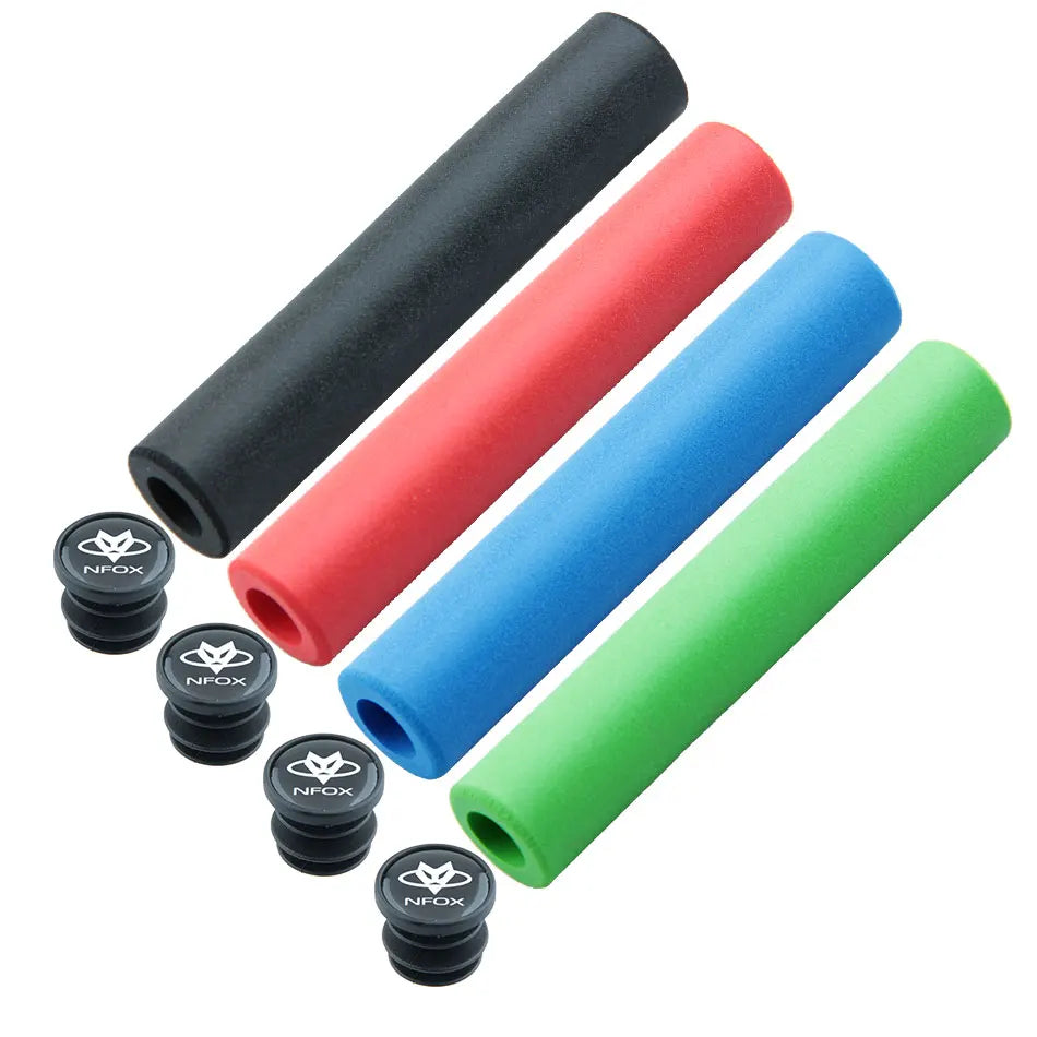 2pcs/1 Mountain Road Cycling Bicycle MTB Handlebar Grips Cover Grips Smooth Soft Silicone Anti-slip Handle Grip Lock Bar End