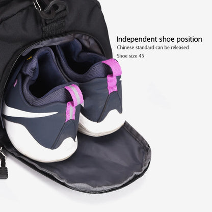 Dry Wet Separation Bags Waterproof Large Capacity Yoga Sports Backpack with Shoe Compartment Wear-resistant for Outdoor Football