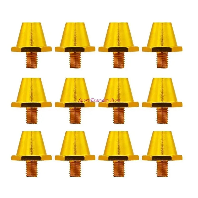12Pcs Quality Football Shoe Studs for 5MM Threaded Football Soccer Shoes 11mm/13mm/15mm Football Shoe Replacement Spikes JOME