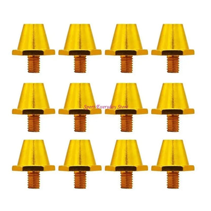 12Pcs Quality Football Shoe Studs for 5MM Threaded Football Soccer Shoes 11mm/13mm/15mm Football Shoe Replacement Spikes JOME
